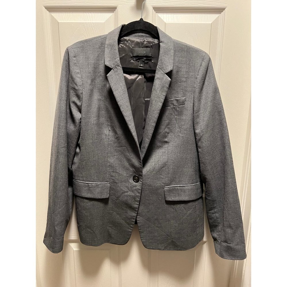 J. Crew | Regent Blazer Super 120's Wool Gray F5642 Sz 12